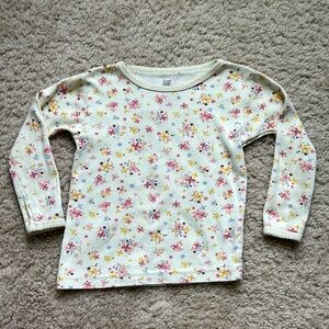Toddler Long-sleeved Flower Tee